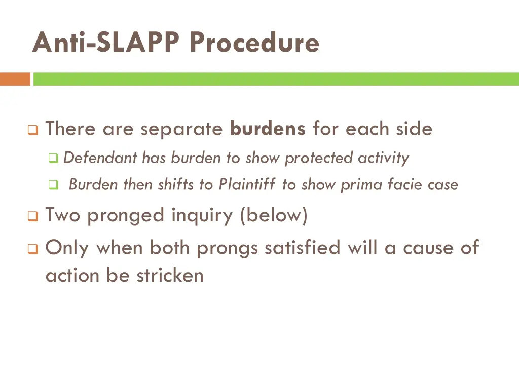 anti slapp procedure 1