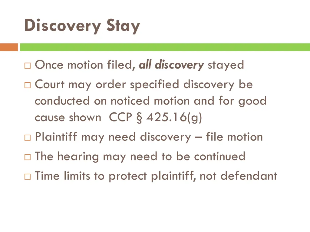 discovery stay