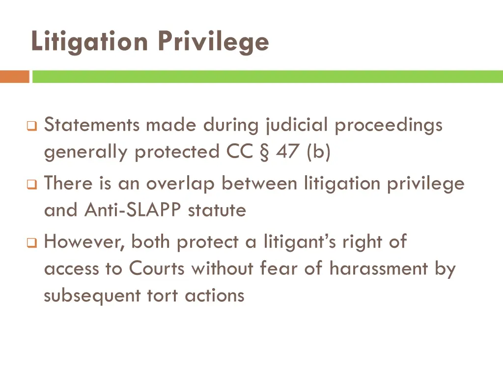 litigation privilege