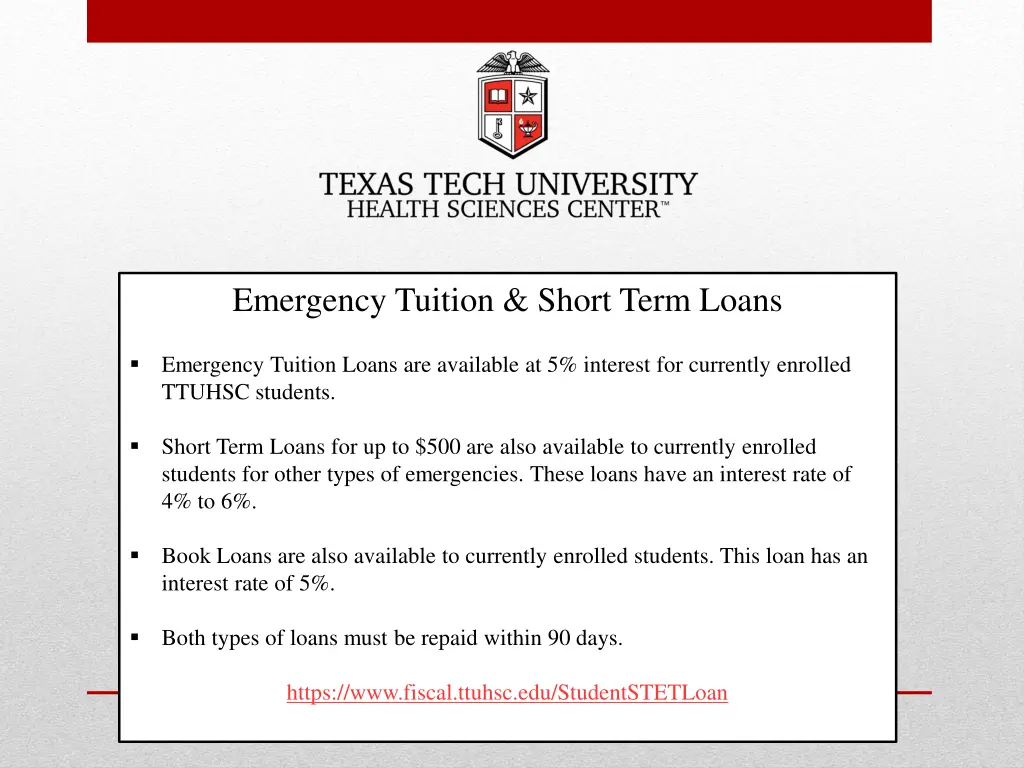 emergency tuition short term loans