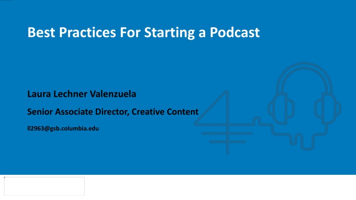 best practices for starting a podcast