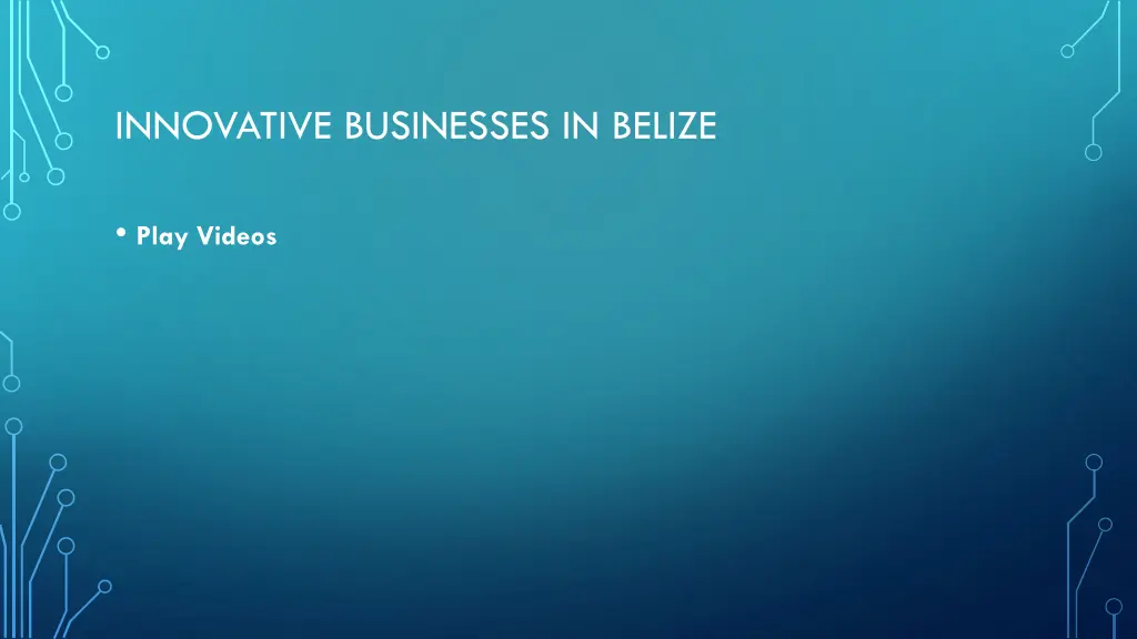 innovative businesses in belize