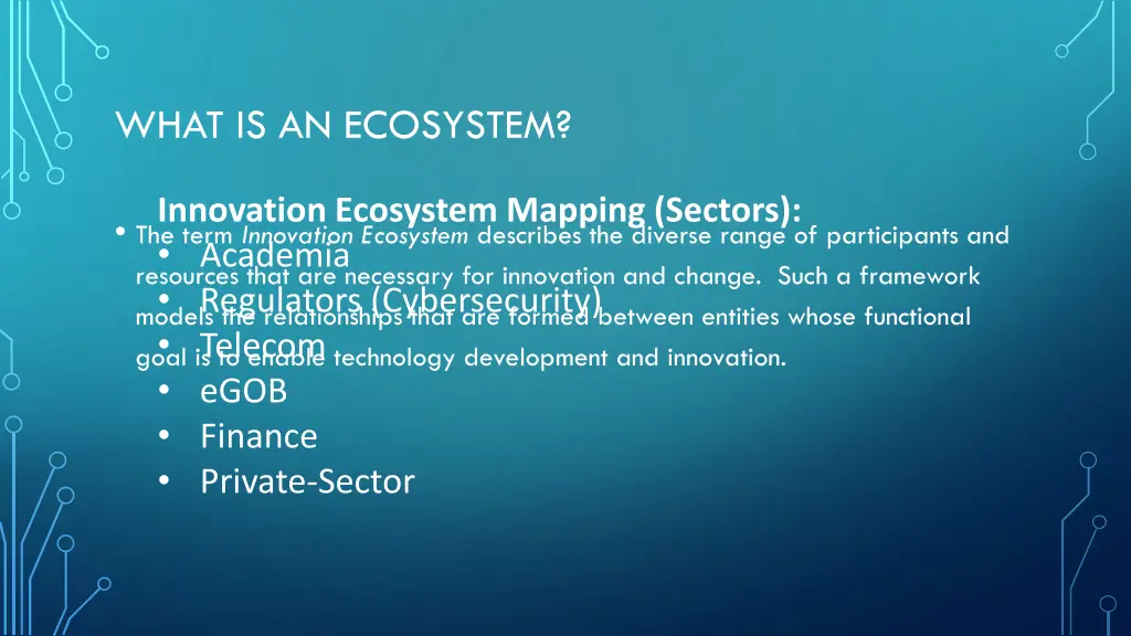 what is an ecosystem