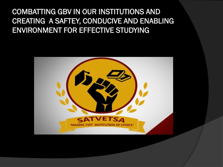 combatting gbv in our institutions and combatting