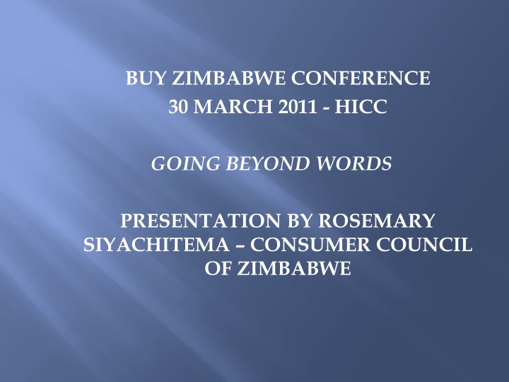 buy zimbabwe conference 30 march 2011 hicc