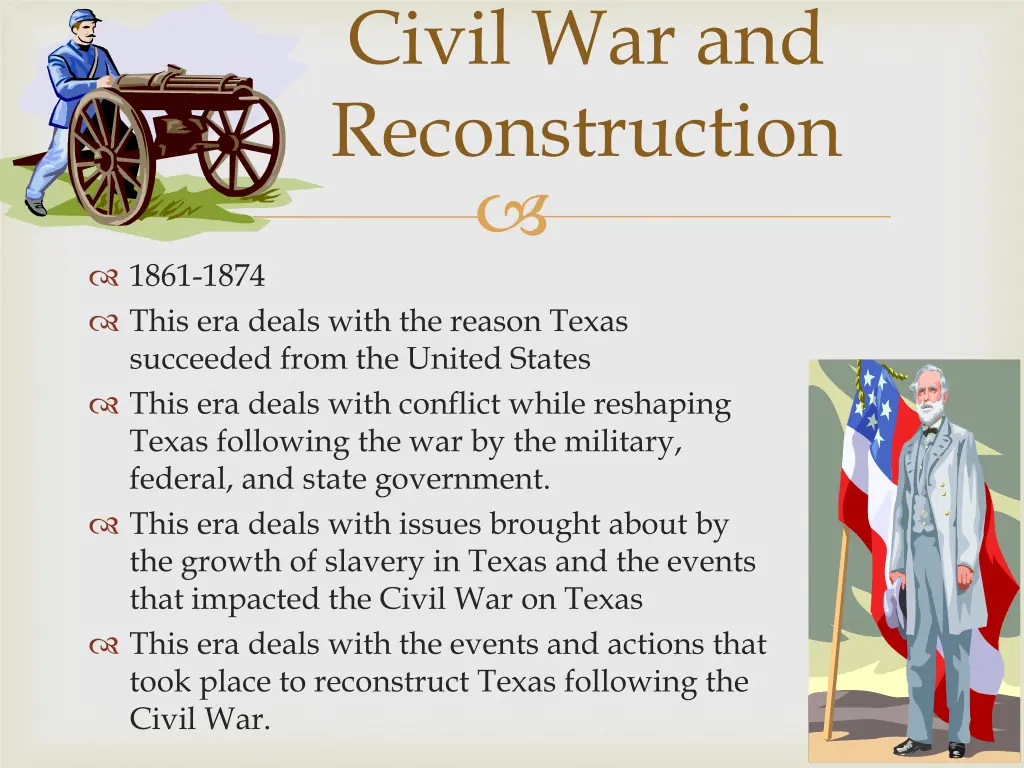 civil war and reconstruction