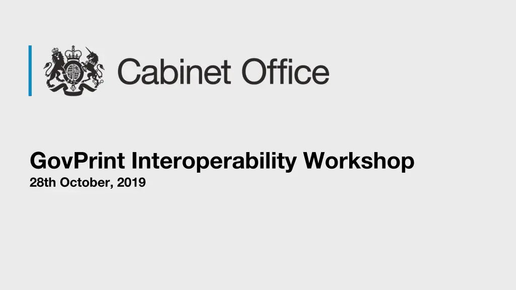 govprint interoperability workshop 28th october 1