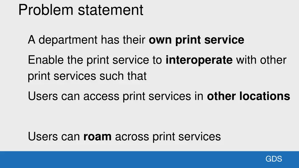 problem statement