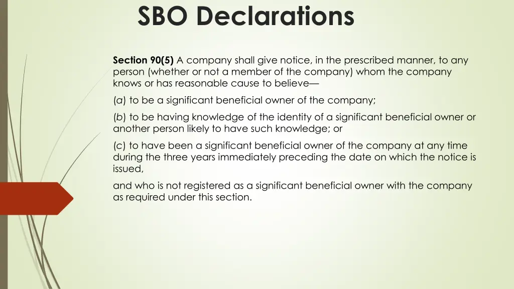 sbo declarations 23