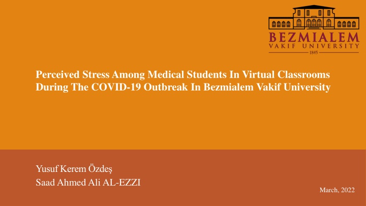 perceived stress among medical students