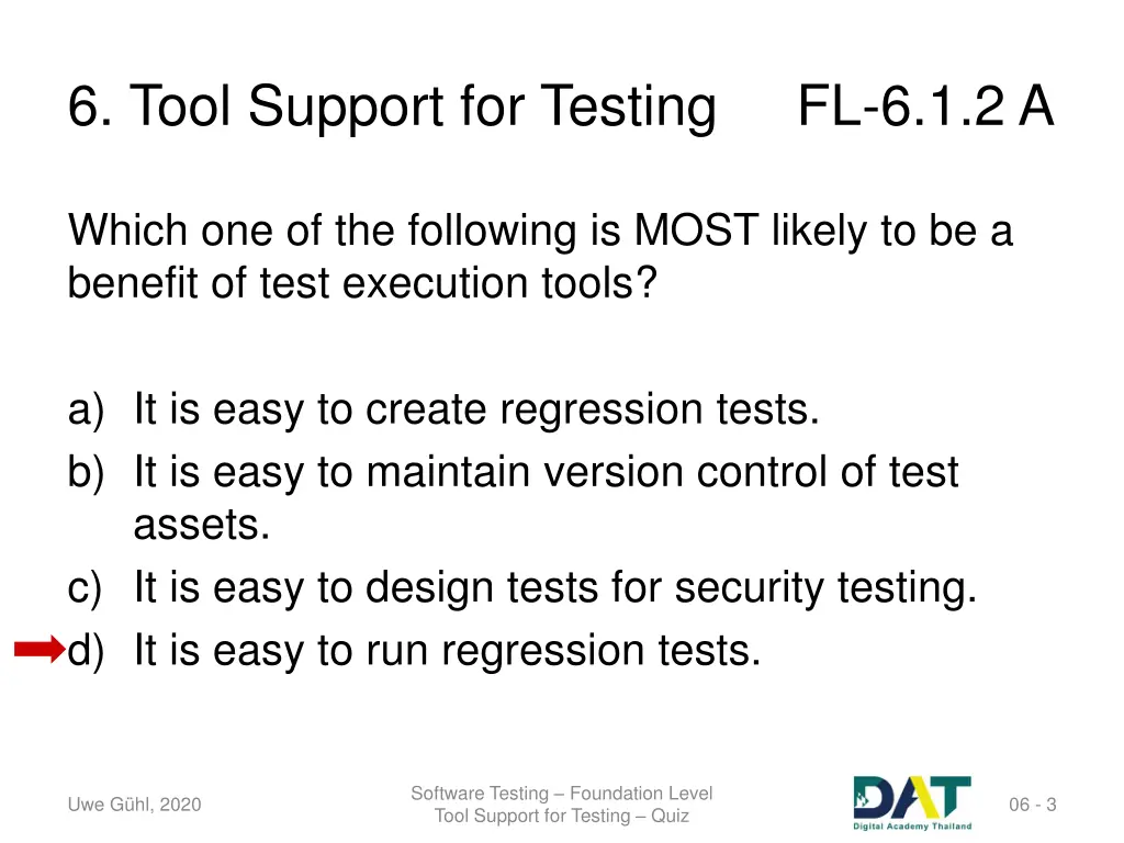 6 tool support for testing