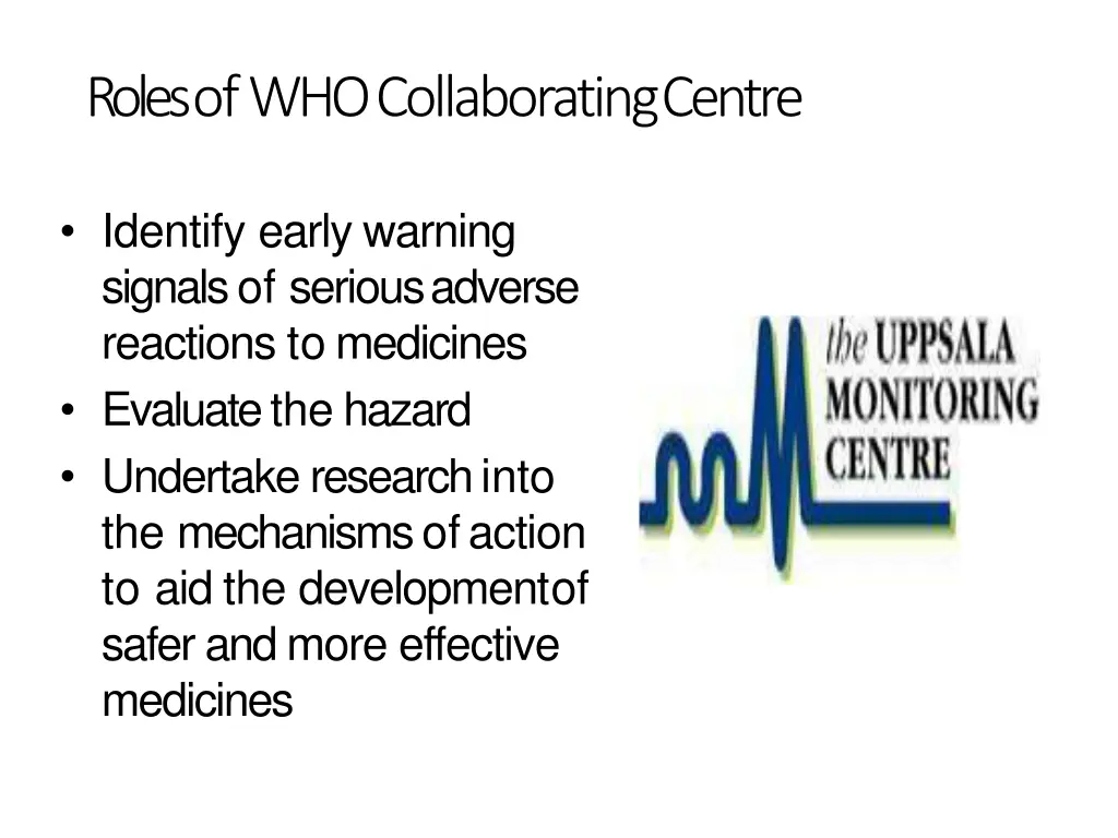 roles of who collaboratingcentre