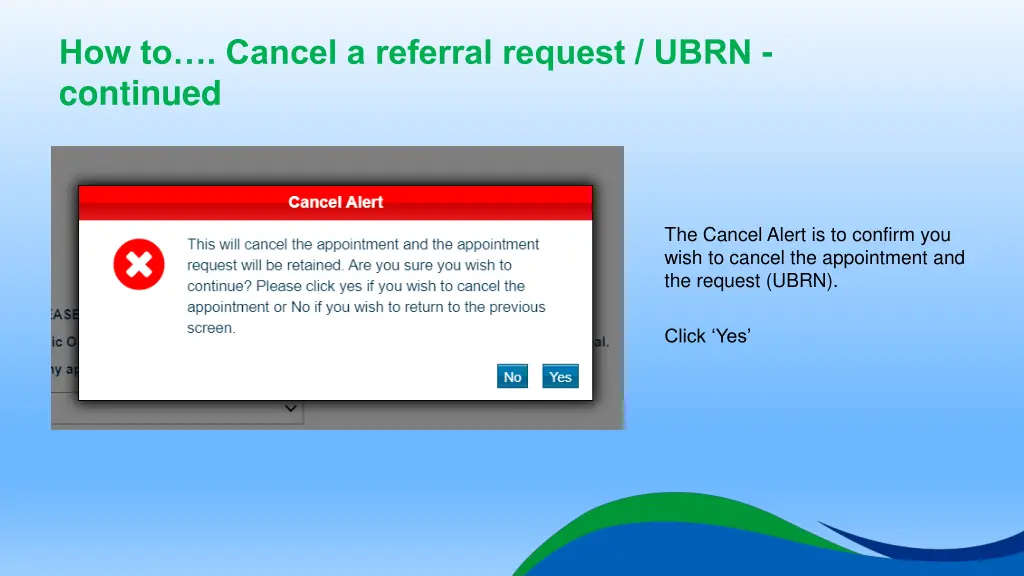 how to cancel a referral request ubrn continued 3