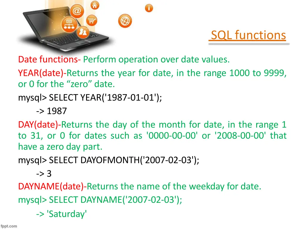 sql functions 12