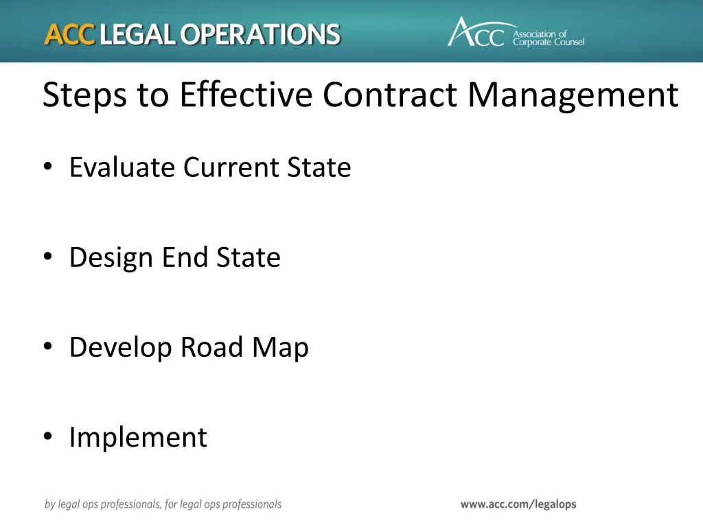 steps to effective contract management