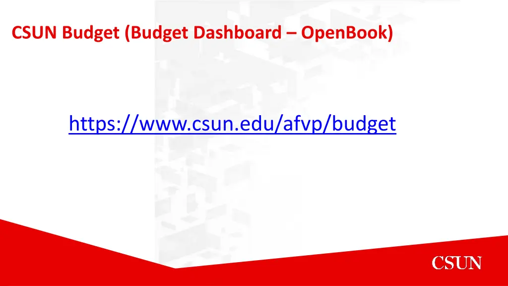 csun budget budget dashboard openbook