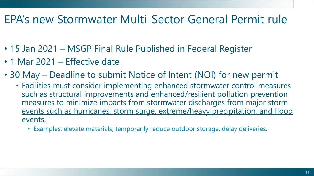 epa s new stormwater multi sector general permit