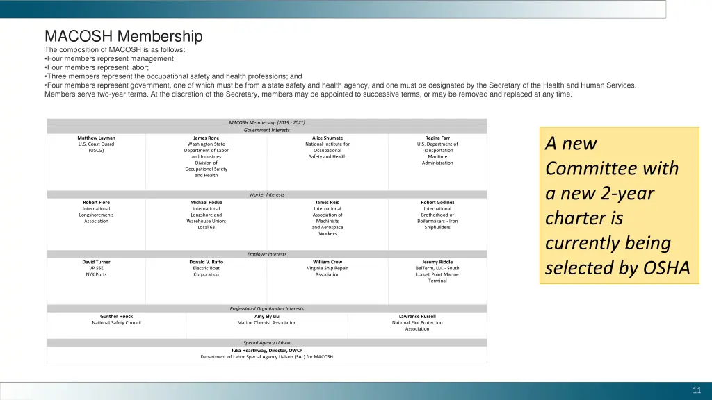 macosh membership the composition of macosh