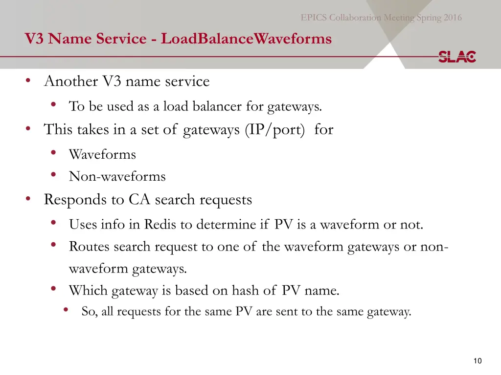 v3 name service loadbalancewaveforms