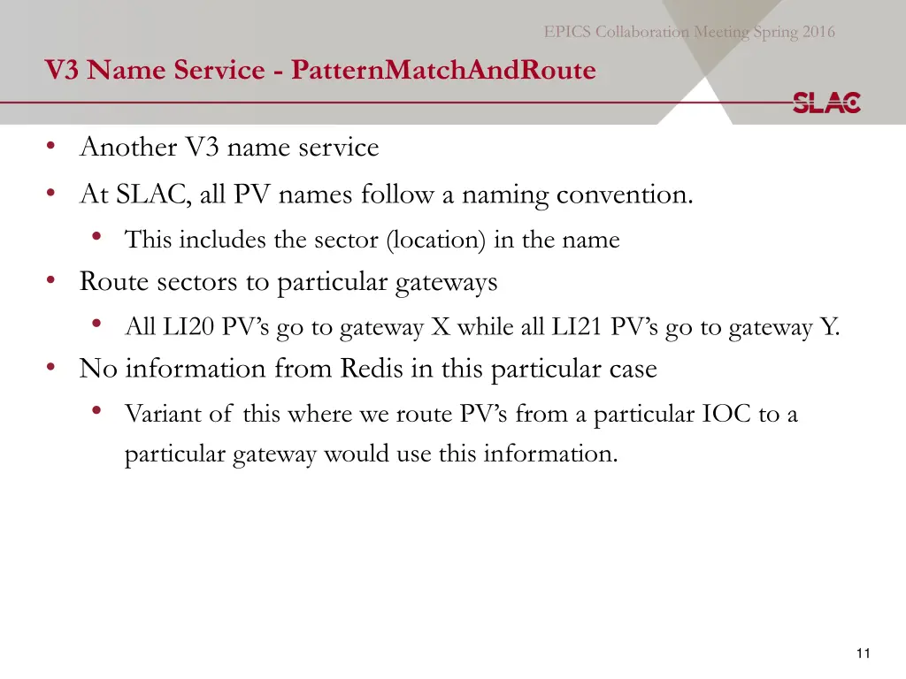 v3 name service patternmatchandroute