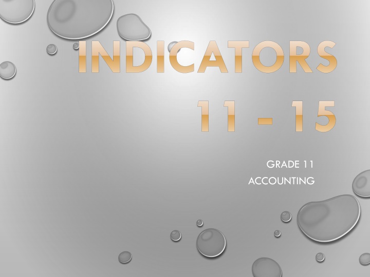 indicators 11 15