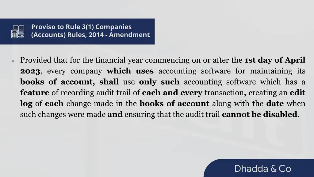 proviso to rule 3 1 companies accounts rules 2014