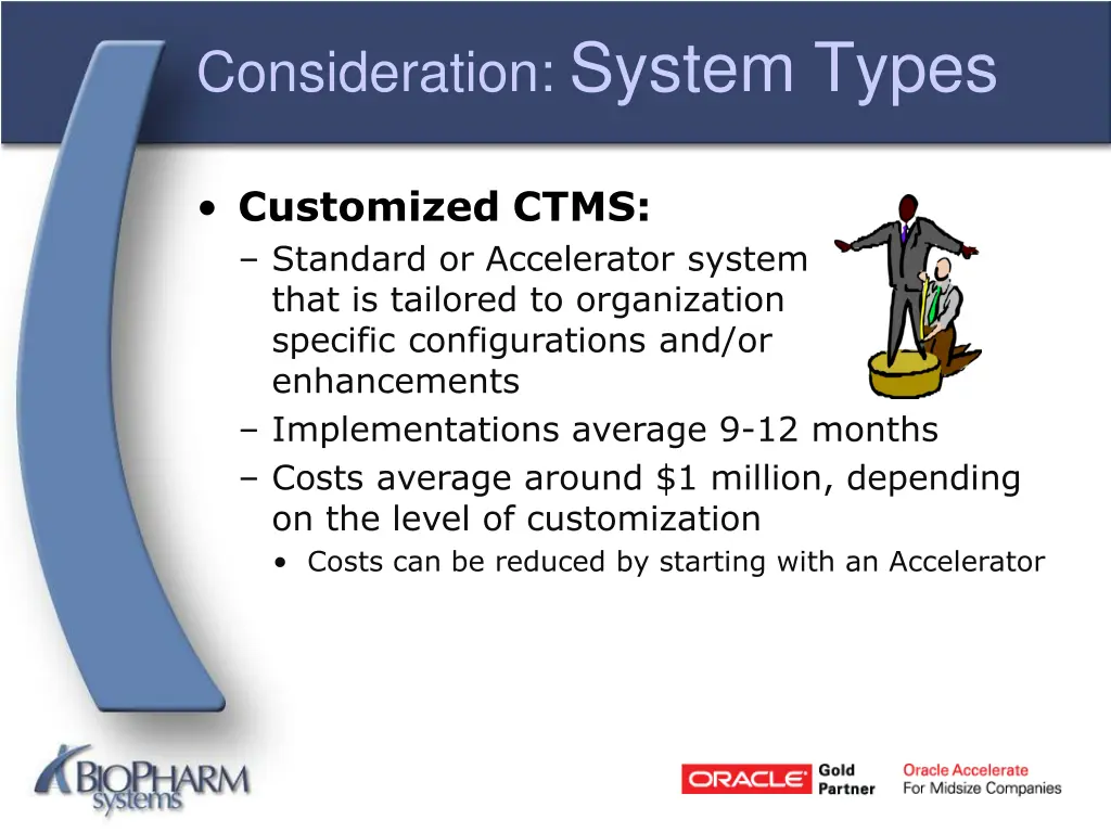 consideration system types 1