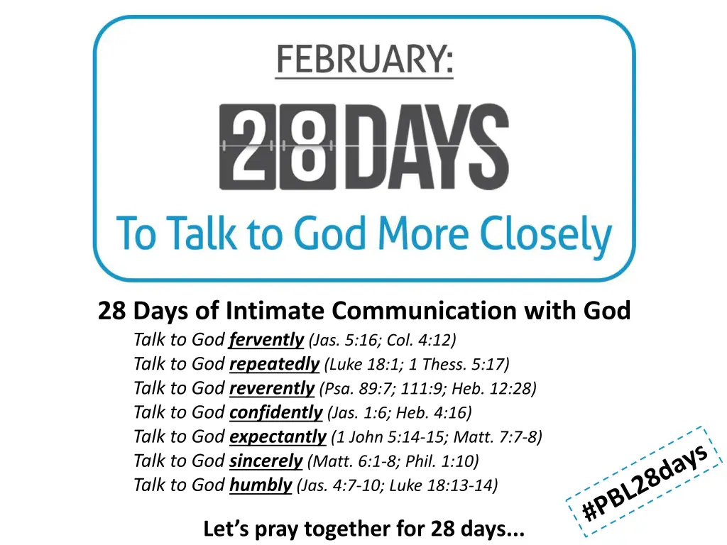 28 days of intimate communication with god talk