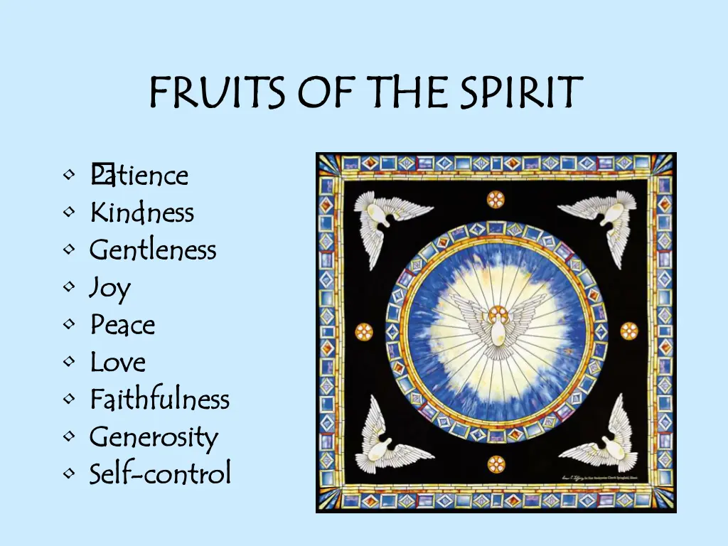 fruits of the spirit fruits of the spirit