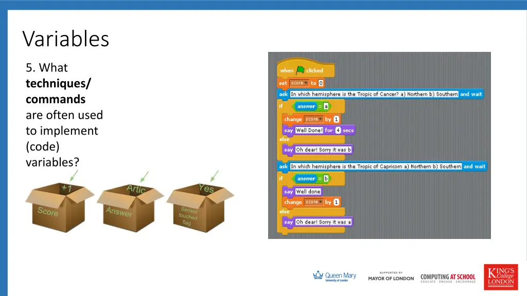 variables 5