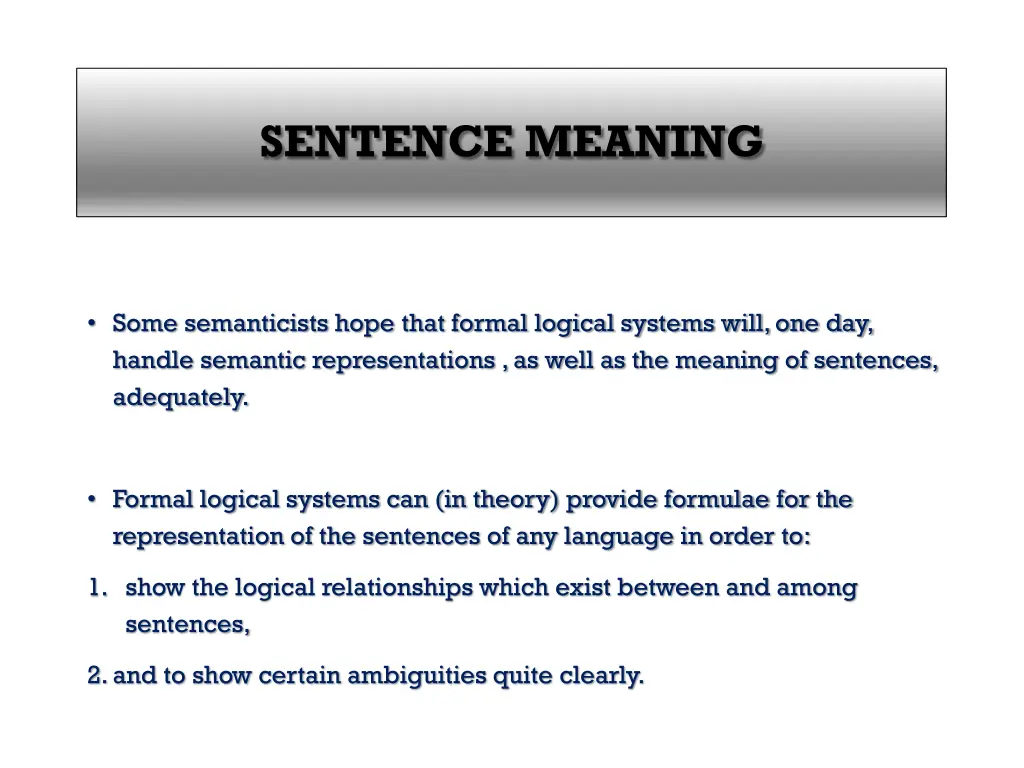 sentence meaning 2