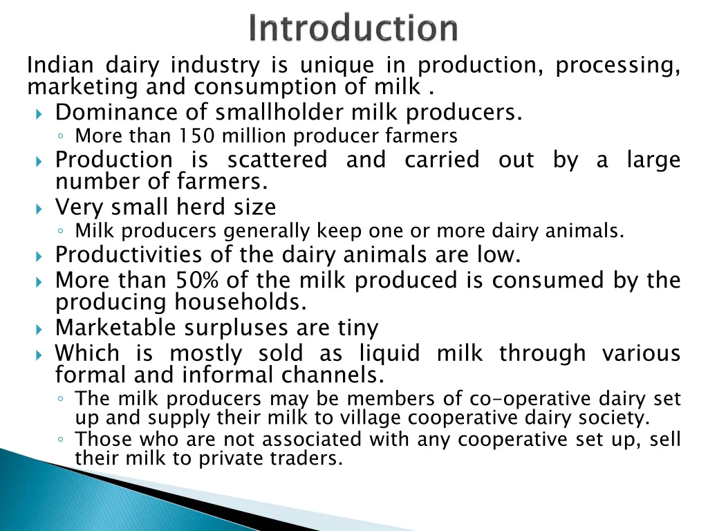 indian dairy industry is unique in production 1