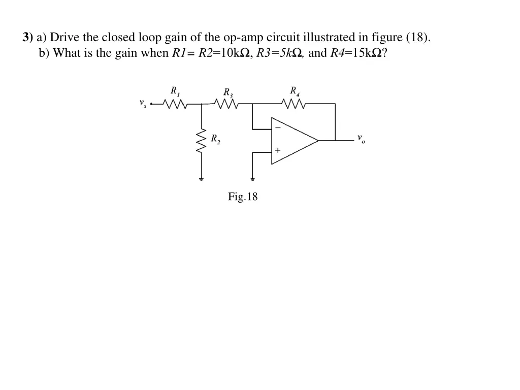 3 a drive the closed loop gain