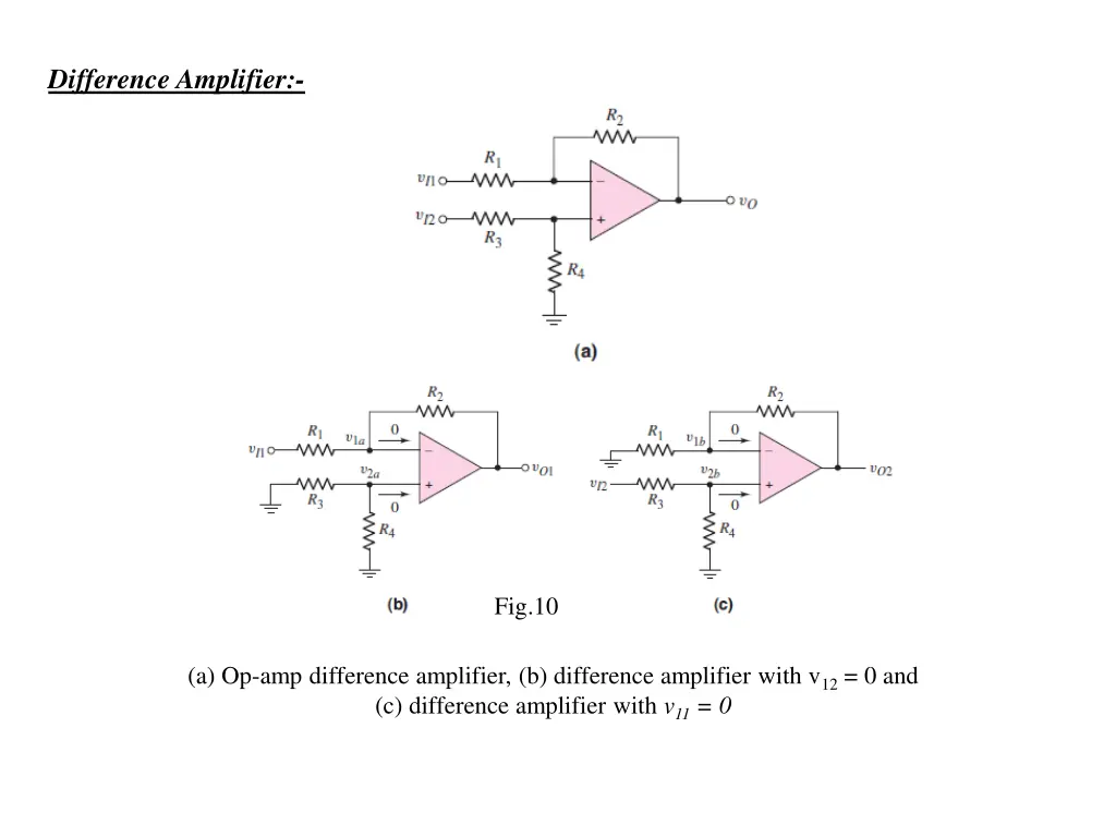 difference amplifier