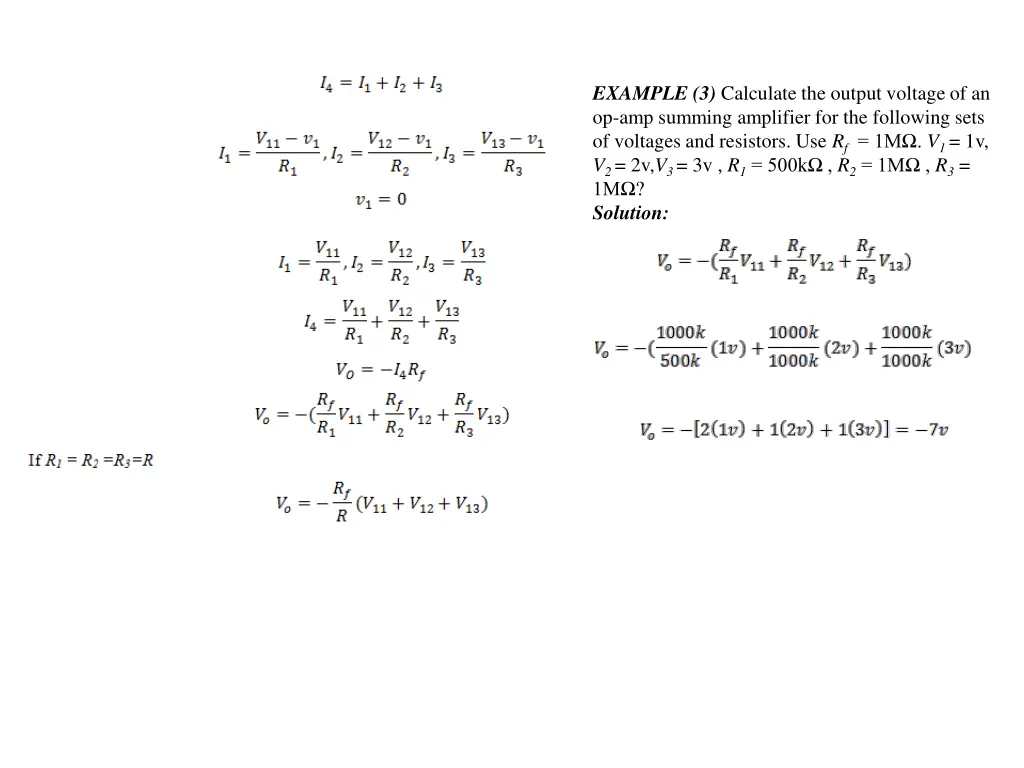 example 3 calculate the output voltage