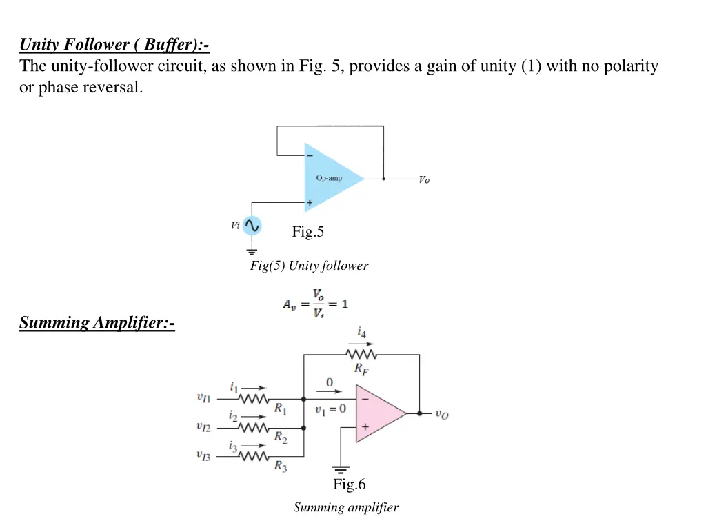 unity follower buffer the unity follower circuit