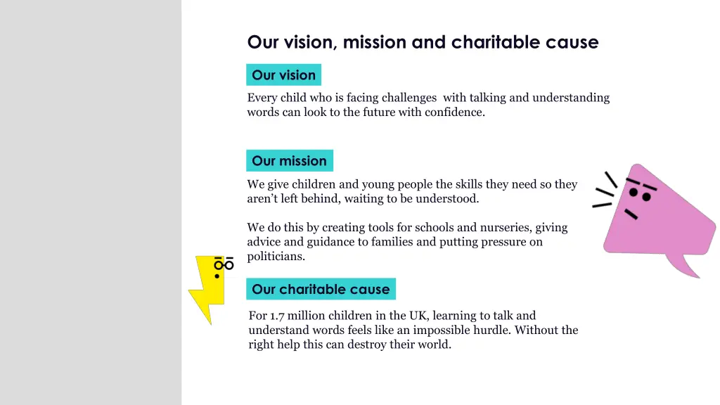 our vision mission and charitable cause