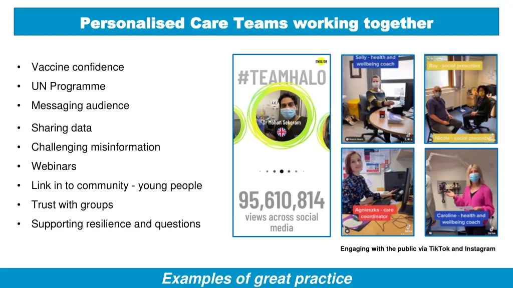 personalised care teams working together