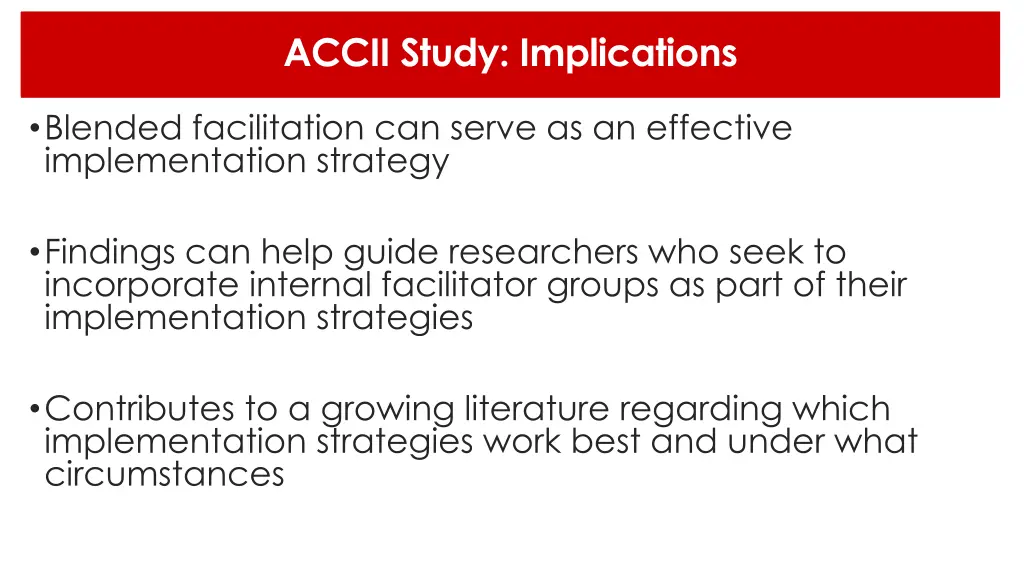 accii study implications