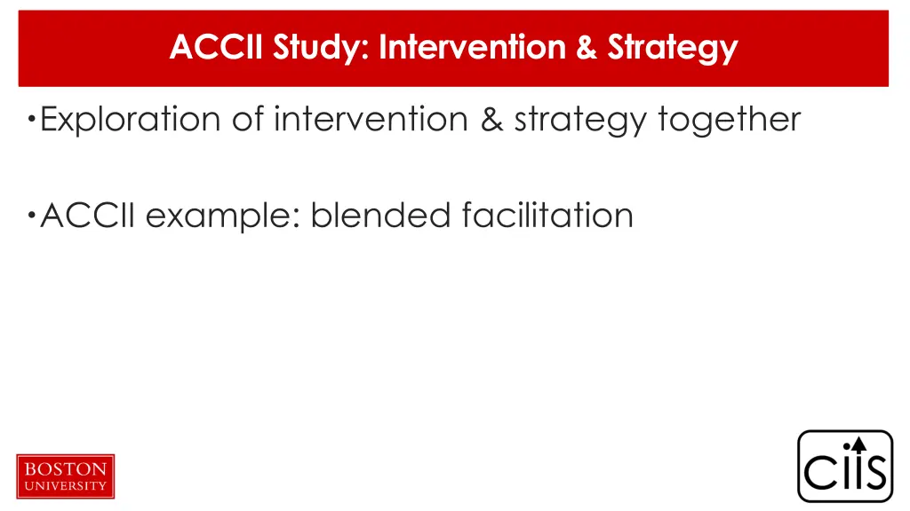 accii study intervention strategy