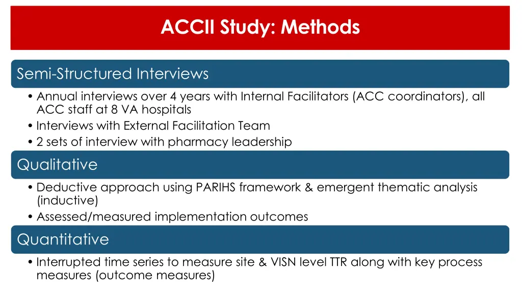 accii study methods