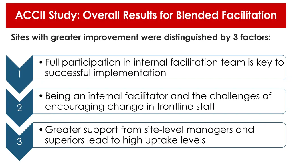 accii study overall results for blended