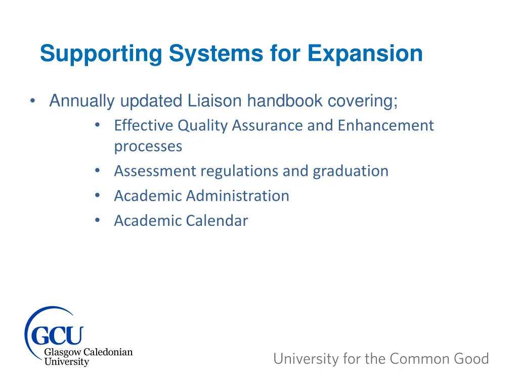 supporting systems for expansion