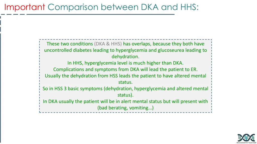 important comparison between dka and hhs