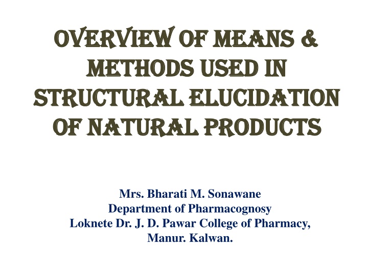 overview of means overview of means methods used