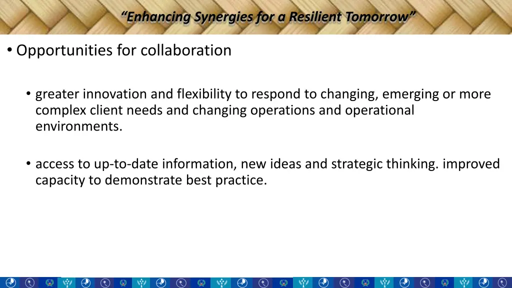 enhancing synergies for a resilient tomorrow 3