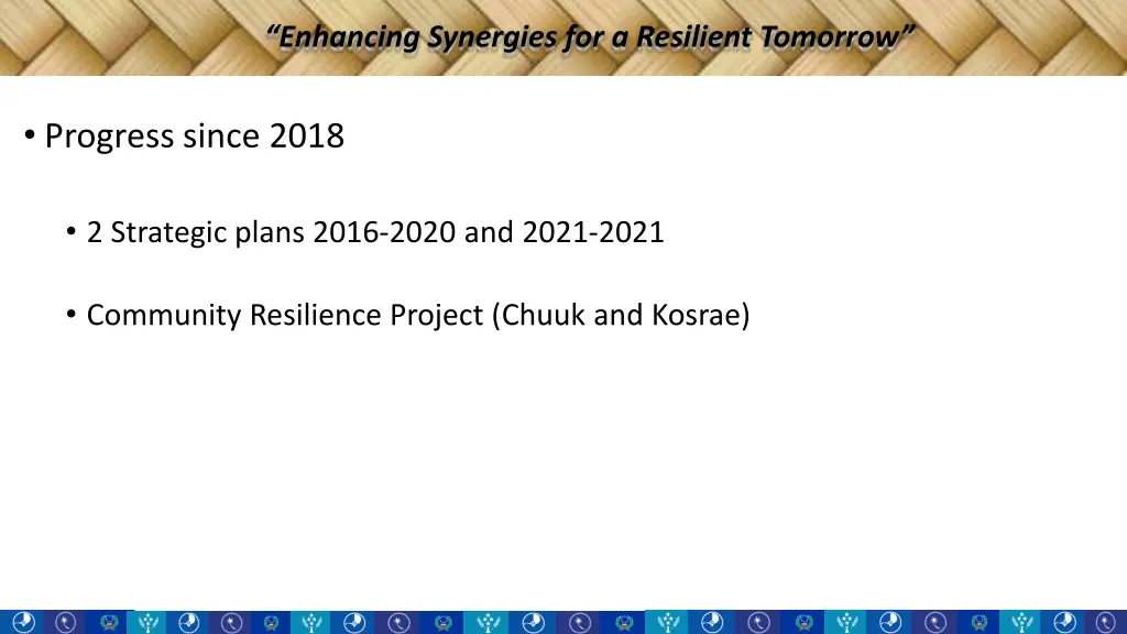 enhancing synergies for a resilient tomorrow