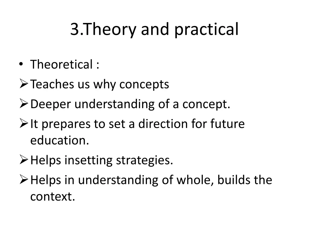 3 theory and practical