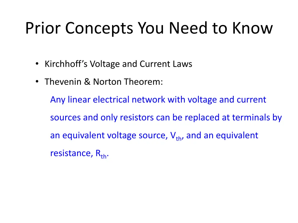 prior concepts you need to know