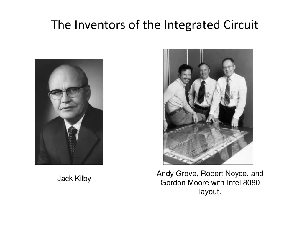 the inventors of the integrated circuit